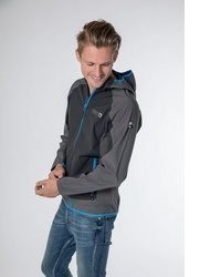 dunkelgraue Windjacke von DEPROC active