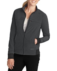 dunkelgraue Windjacke von Eddie Bauer