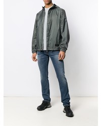 dunkelgraue Windjacke von Prada