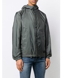 dunkelgraue Windjacke von Prada