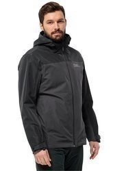 dunkelgraue Windjacke von Jack Wolfskin
