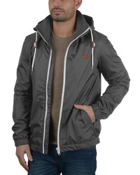 dunkelgraue Windjacke von Solid