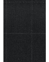 dunkelgraue Wollanzughose mit Schottenmuster von Carl Gross