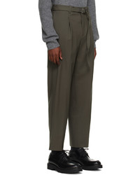 dunkelgraue Wollchinohose von Solid Homme