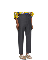 dunkelgraue Wollchinohose von Gucci