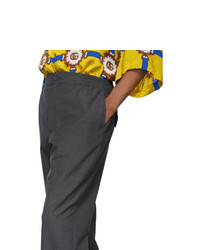 dunkelgraue Wollchinohose von Gucci