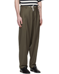 dunkelgraue Wollchinohose von Magliano