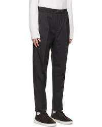 dunkelgraue Wollchinohose von Zegna