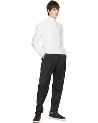 dunkelgraue Wollchinohose von Zegna