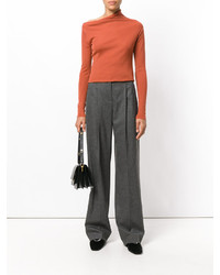 dunkelgraue Wollweite hose von Jil Sander Navy