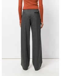 dunkelgraue Wollweite hose von Jil Sander Navy