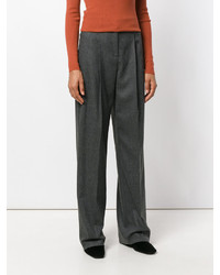 dunkelgraue Wollweite hose von Jil Sander Navy