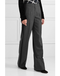 dunkelgraue Wollweite hose von Jason Wu