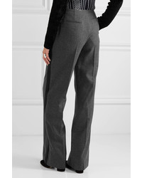 dunkelgraue Wollweite hose von Jason Wu