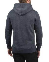 dunkelgrauer bedruckter Pullover mit einem Kapuze von Jack & Jones