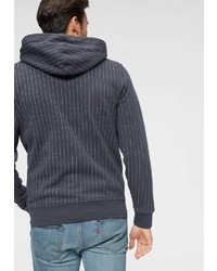 dunkelgrauer bedruckter Pullover mit einem Kapuze von Levi's