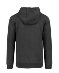 dunkelgrauer bedruckter Pullover mit einem Kapuze von Sky Rebel