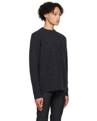 dunkelgrauer bedruckter Pullover mit einem Rundhalsausschnitt von Givenchy