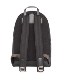 dunkelgrauer bedruckter Rucksack von Burberry