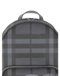 dunkelgrauer bedruckter Rucksack von Burberry