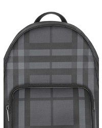 dunkelgrauer bedruckter Rucksack von Burberry