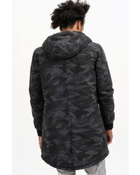 dunkelgrauer Camouflage Parka von TRUEPRODIGY