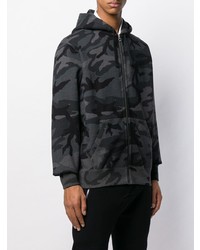 dunkelgrauer Camouflage Pullover mit einem Kapuze von Polo Ralph Lauren