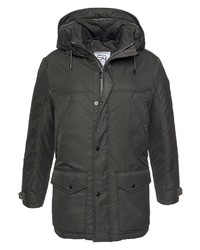 dunkelgrauer Daunenmantel von S4 JACKETS