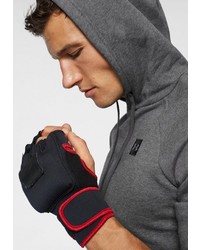 dunkelgrauer Fleece-Pullover mit einem Kapuze von Under Armour