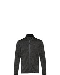 dunkelgrauer Fleece-Pullover mit einem Reißverschluß von OCK