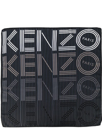 dunkelgrauer horizontal gestreifter Schal von Kenzo