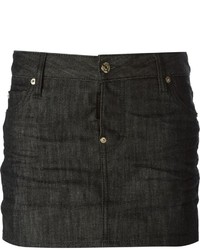 dunkelgrauer Jeans Minirock von Dsquared2