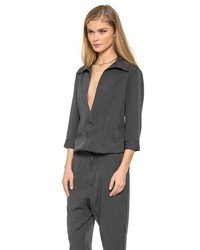 dunkelgrauer Jumpsuit von One Teaspoon