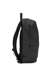 dunkelgrauer Leder Rucksack von Bao Bao Issey Miyake