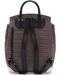 dunkelgrauer Leder Rucksack von Alexander Wang