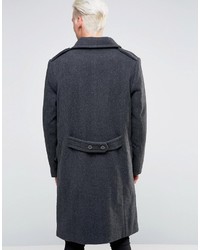 dunkelgrauer Mantel von Weekday
