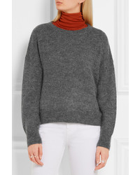 dunkelgrauer Mohair Pullover von Etoile Isabel Marant