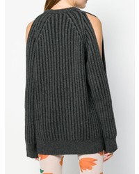 dunkelgrauer Oversize Pullover von McQ Alexander McQueen