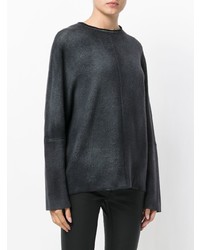 dunkelgrauer Oversize Pullover von Avant Toi