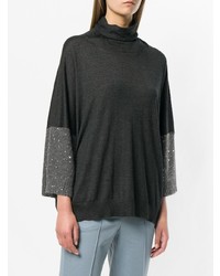 dunkelgrauer Oversize Pullover von Fabiana Filippi
