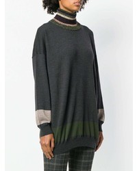 dunkelgrauer Oversize Pullover von Antonio Marras