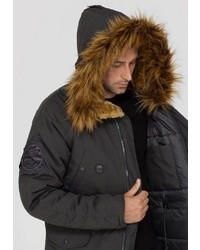 dunkelgrauer Parka von Alpha Industries