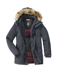 dunkelgrauer Parka von S4 JACKETS