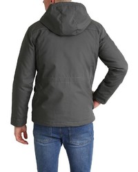 dunkelgrauer Parka von Solid