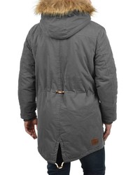 dunkelgrauer Parka von Solid