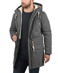 dunkelgrauer Parka von Solid