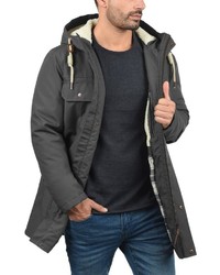 dunkelgrauer Parka von Solid