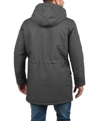 dunkelgrauer Parka von Solid