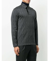 dunkelgrauer Polo Pullover von Canali