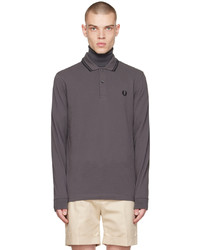 dunkelgrauer Polo Pullover von Fred Perry